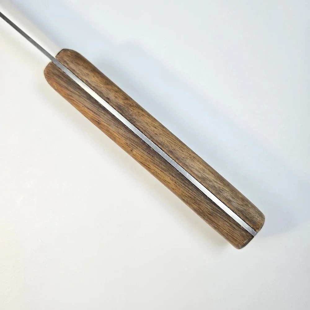 Vintage Chicago Cutlery 61S Knife Vintage Walnut Handle Brass Rivets USA L2